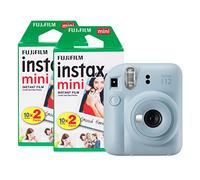 Fujifilm Instax Mini 12 Instant Camera with 40 Shot Film Pack - Pastel Blue