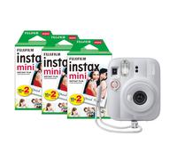 Fujifilm Instax Mini 13 Instant Camera - Clay White (Camera + 60 Shot Pack)