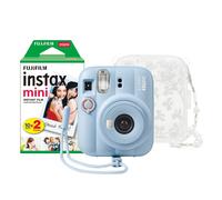 Fujifilm Instax Mini 13 Instant Camera - Frost Blue (Camera + 20 Shot Pack + Skinny Dip Case)