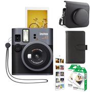 Fujifilm Instax Mini 41 Instant Camera id Bundle - Includes 20 Shots Film, PU Leather Carrying Case, Instax Black Photo Album 64 Pockets, Hanging Wall Album