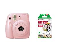 FujiFilm Instax Mini 8 Pink + 10 Shots For Instant Print Cameras, Format 62 x 46 mm, Pink