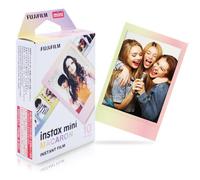 instax mini instant film, Macaron border, 10 shot pack, suitable for all instax mini cameras and printers