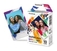 instax mini instant film SPRAY ART border, 10 shot pack, suitabl for all instax mini cameras and printers