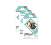Fujifilm Instax Mini Instant Photo Film - Sky Blue, 30 Shot Pack