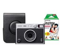 Fujifilm Instax Mini Evo Hybrid Instant Camera - Black (Camera + 20 Shot Pack + Case)