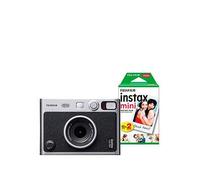 Fujifilm Instax Mini Evo Hybrid Instant Camera inc 20 Shots & Case - Black