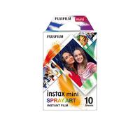 instax mini instant film SPRAY ART border, 10 shot pack, suitabl for all instax mini cameras and printers