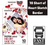 instax mini Heart Sketch Film - 10 Shots