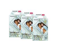 Fujifilm Instax Mini Instant Photo Film Pack of 30 Blue Marble (16656461x3)