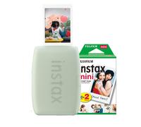 Fujifilm Instax Mini Link 3 Wireless Smartphone Photo Printer - Green (Printer + 20 Shot Pack)