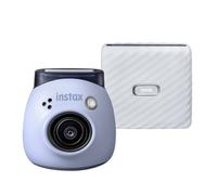 Fujifilm INSTAX PAL digital camera, Lavender Blue + printer Link WIDE, Ash White