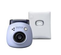 Fujifilm INSTAX PAL digital camera, Lavender Blue + printer SQUARE Link, White