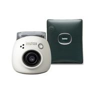 Fujifilm INSTAX PAL digital camera, Milky White + printer SQUARE Link, Green | ✅ 5 years warranty