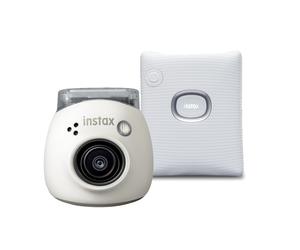 Fujifilm INSTAX PAL digital camera, Milky White + printer SQUARE Link, White