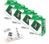 Fujifilm Instax SQUARE Film Bundle Pack (80 Shots) + FREE Wall Album
