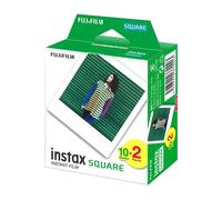 INSTAX SQUARE ISO 800 film with white border, 2 X 10 shot pack