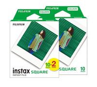 Fujifilm Instax Square Instant Photo Film - White, 30 Shot Pack