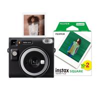 Fujifilm Instax Square SQ40 Instant Camera with 20 Shots Pack - Black