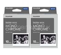 Fujifilm Instax Wide Film Monochrome 2 Pack (20 shots) - OFFICIAL UK STOCK