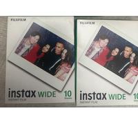 Fujifilm Instax "WIDE & Mini" Film White Border Twin Pack 20 Shots Official UK