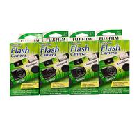 Fujifilm QuickSnap Flash 400 One Time Use 35mm Camera with Flash, 27 Exposures, 4-Pack
