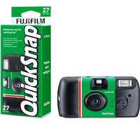 FUJIFILM QuickSnap V400 Disposable Camera - Green & Black, Green,Black