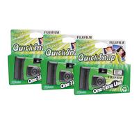 Fujifilm Superia Xtra 400 VV Type 27 Exp QuickSnap Disposable Camera x3 Pack