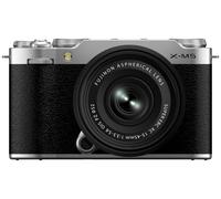 Fujifilm X-M5 Digital Camera Body with XC 15-45mm f3.5-5.6 OIS PZ Lens - Silver