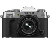 FUJIFILM X-T50 Mirrorless Camera with FUJINON XC 15-45 mm f/3.5-5.6 OIS PZ Lens - Silver, Silver/Grey