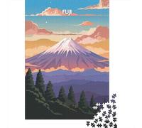 Fujis Tranquil Dawn 1000 Piece Jigsaw, 52x38cm/1000pcs | As a Christmas gift idea: Adult jigsaw puzzle with 1000 pieces offers a screen-free activity for the Christmas break.