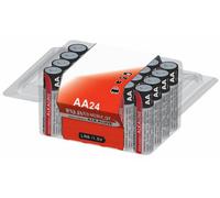 FUJI ENERGY AA Batteries - Alkaline 1.5V - Up To 100% Extra Life - Reliability For Everyday Devices - 10 Year Shelf Life - LR6 MN1500, 24 Count (Pack of 24 - Resealable Box Pack)