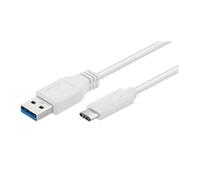 Microconnect USB3.1CA02W 0.2m USB A USB A Male Male White USB cable