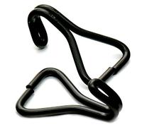 Fujiyuan 10 pcs Hook Ring Bundle Strap Car Seat Cushion Hook for Ribbon Loop Belt Hanger Clip Style A Black