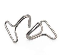 Fujiyuan 10 pcs Hook Ring Bundle Strap Car Seat Cushion Hook for Ribbon Loop Belt Hanger Clip Style B Nickel