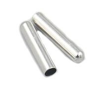 Fujiyuan 100 pcs 4mm x 20mm Shoestring Bullet Metal Ends Aglet Tip Replacement Shoe Laces Repairing Decorate Nickel