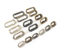 Fujiyuan 20 pcs 4mm x 8mm Brass Oval shaped Eyelets Grommet With Washers For Canvas Clothing Bag Purse Hand Craft DIY Sewing Bronze