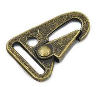 fujiyuan 5 PCS 1" 25mm Sling Clips Spring Gate Snap Olecranon Hook Webbing Strap Bronze Buckles