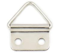 fujiyuan 50 pcs 15mm Double Hole Triangle Ring Picture Frame Hanger Strap
