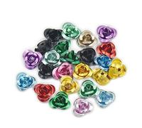 500 pcs 6mm 1/4" Metal Aluminum Tiny Rose Flower Bead Jewelry Making Craft DIY Mixed Colour