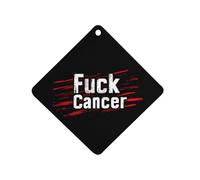 Fuk C-ancer Car Air Freshener Aromatherapy Tablets Hanging Scented Cards for Rooms Bathrooms Wardrobe Rhombus