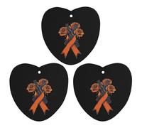 Fuk C-ancer Rose Ribbon Car Air Freshener 3-pack Aromatherapy Tablets Hanging Scented Cards for Rooms Bathrooms Wardrobe Love form