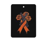 Fuk C-ancer Rose Ribbon Car Air Freshener Aromatherapy Tablets Hanging Scented Cards for Rooms Bathrooms Wardrobe Square