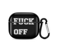 Fuk Off Compatible with Airpods 3 Case PC Scratch-Resistant Drop-Proof Protective Cover with Keychain