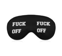 Fuk Off Cute Sleep Masks Breathable Eye Mask with Adjustable Strap Light Blocking Comfortable Travel