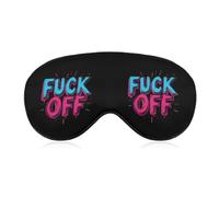 Fuk Off Sleep Masks Breathable Eye Covers Adjustable Strap for Travel Home Office Use
