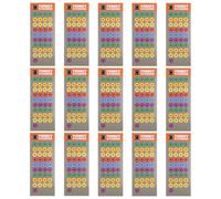 Fukaisu 15pcs Scope Stickers, Precision Adjustment Range Tags Decals Sized to Fit Most Scope Turrets Accessories for Outdoor Observation & Sports Competition Equipment Calibration