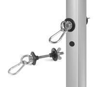 Fukaisu 2 Set Power Rack Attachments, with Fast Connect Buckle Steel Squat Rack Accessories for 2x2 & 3x3 Racks with 1/2 or 1 Holes