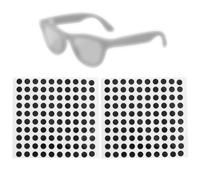 Fukaisu 200pcs LED Light Blocking Stickers, Compatible with Meta Skyler Headliner & RayNeo V3 Smart Glasses Accessories Blackout Covers & Dimming Stickers for Intelligent Glasses