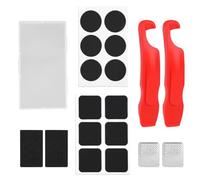 Fukaisu 20pcs Bike Tire Repair Tool Kit, Bicycle Inner Tube Puncture Patch Kits Includes 12 Cycle Tire Patches Filer Blade Tyre Lever & Sandpaper for Mountain and Road Bikes