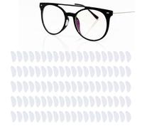 Fukaisu 24 Pairs Silicone Eyeglass Nose Pads, 0.75in Non-Slip Transparent Nosepads Protector Pieces Grips Soft Adhesive Replacement Nose Cushions Stop Slipping Down for Eye Glasses & Sunglasses